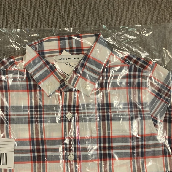 NWT- PLAID SHIRT by Janie and Jack Size 6 - Picture 10 of 10